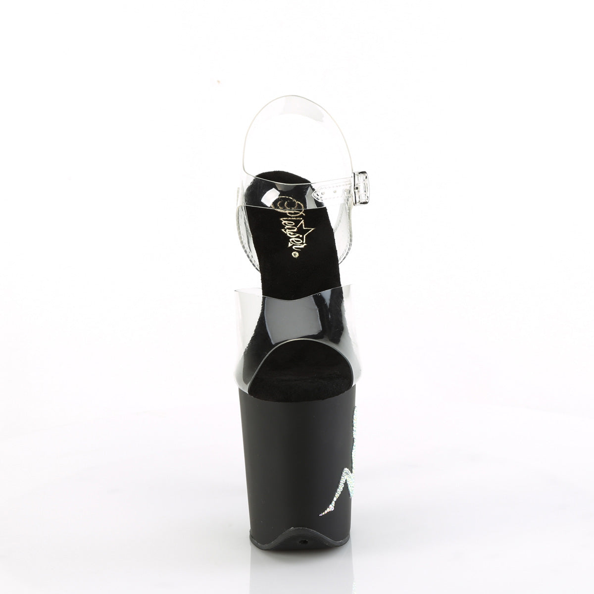 Pleaser FLAMINGO-808TGRS Clr/Blk-AB Slv