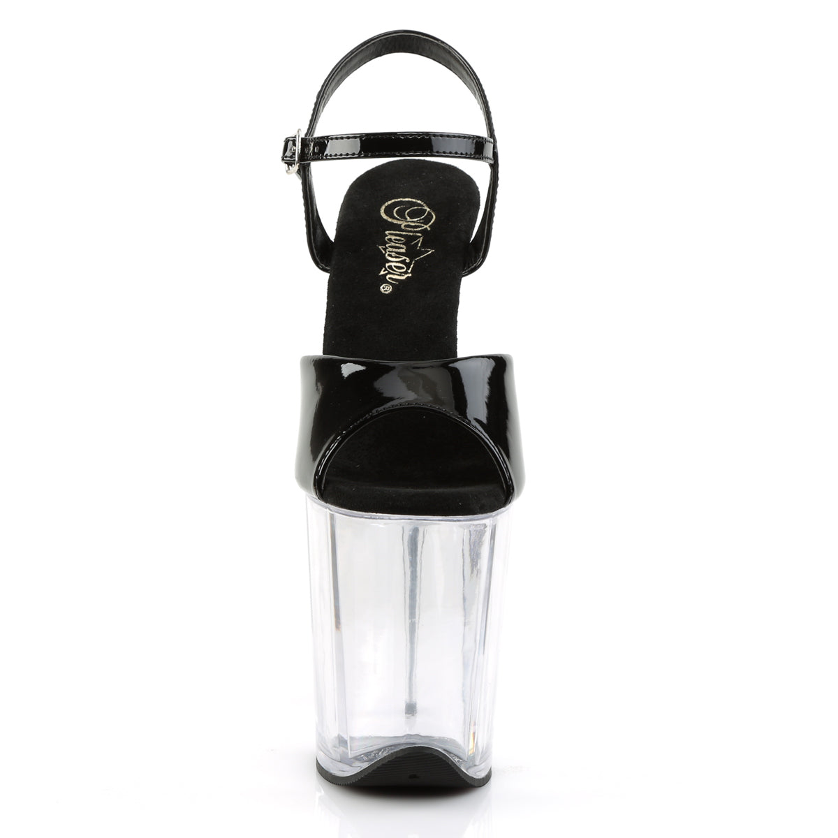 Pleaser Sandali da donna FLAMINGO-809 BLK PAT / CLR