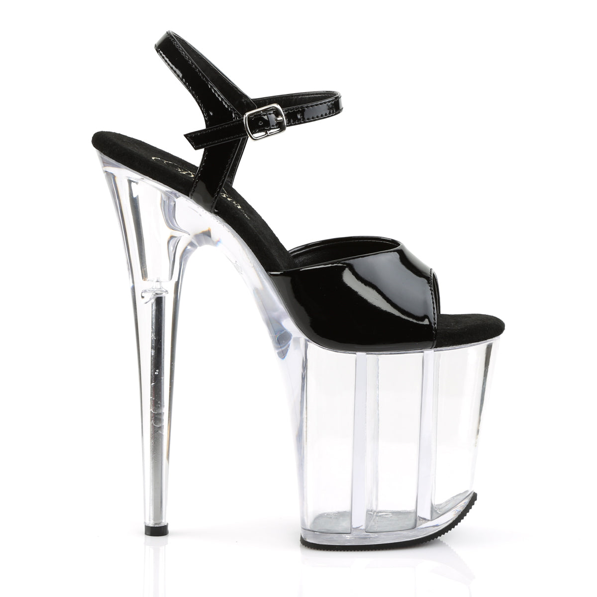 Pleaser Sandali da donna FLAMINGO-809 BLK PAT / CLR