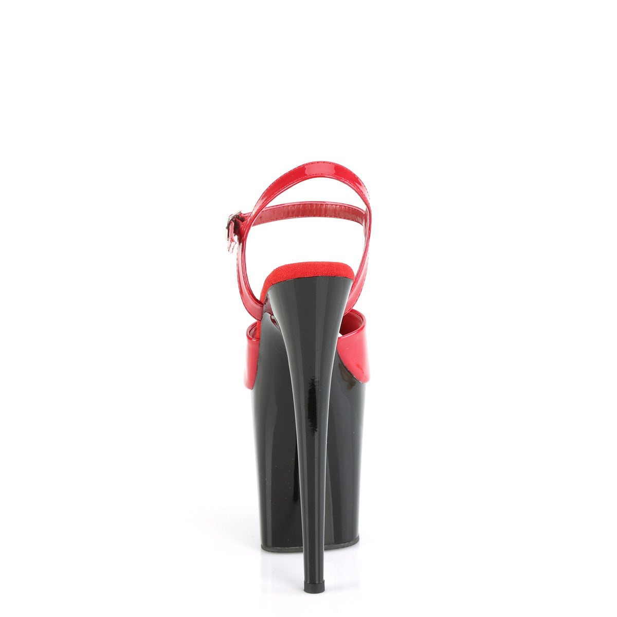 Pleaser Sandals FLAMINGO-809 Red Pat/Blk