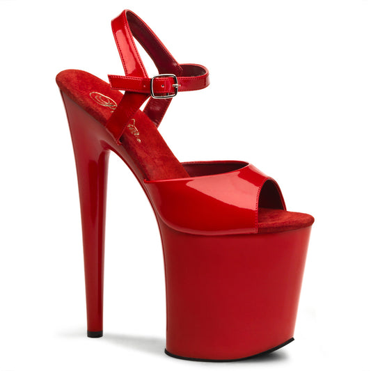Pleaser Sandali da donna FLAMINGO-809 Pat / rosso rosso / rosso