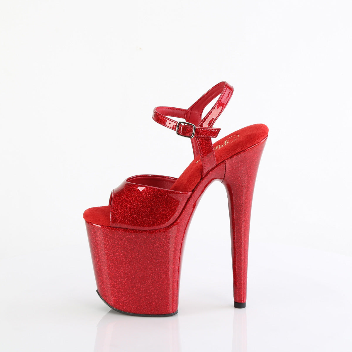 Pleaser FLAMINGO-809GP Ruby Red Glitter Pat/M