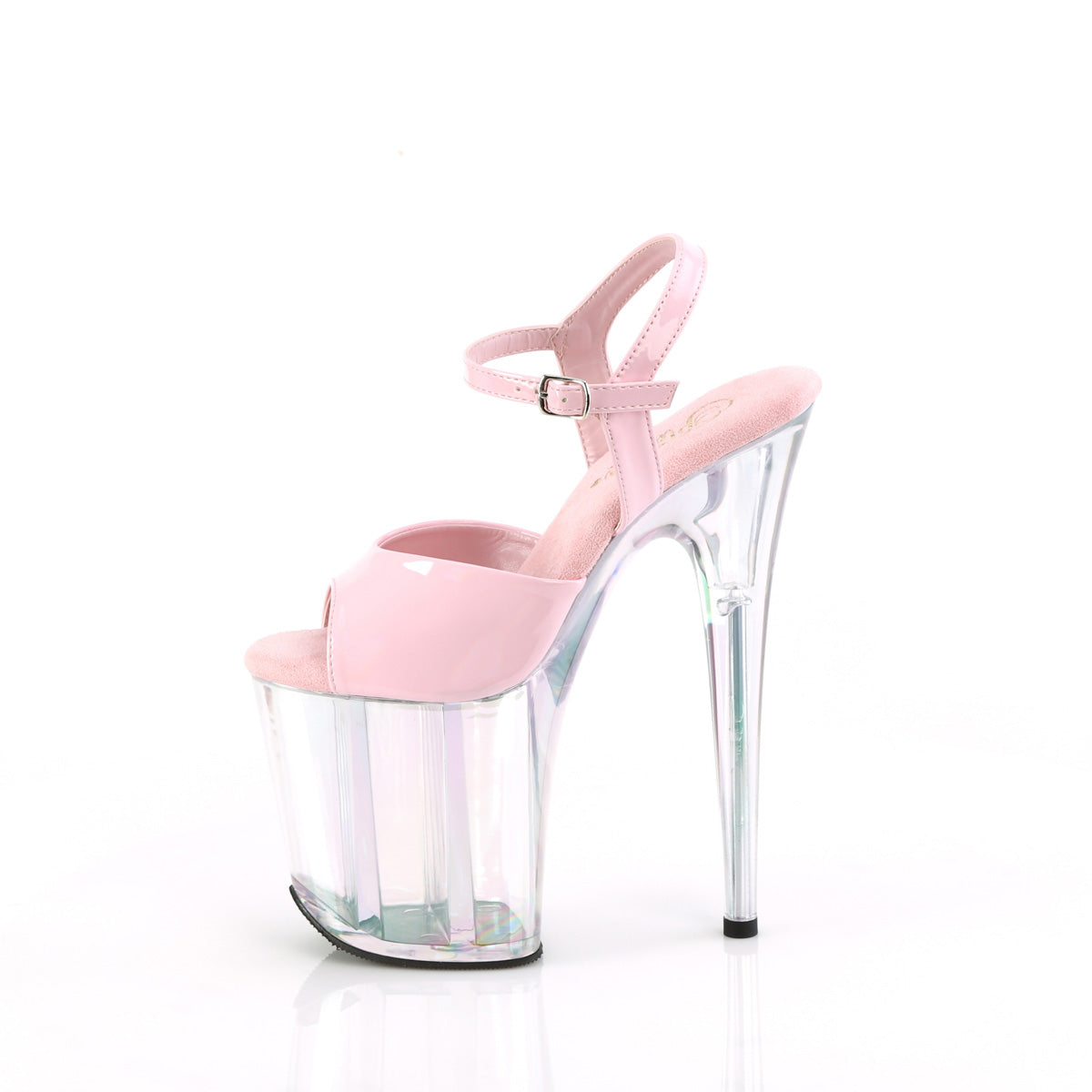 Pleaser FLAMINGO-809ht B. rosa Holo Pat/Holo Tinted