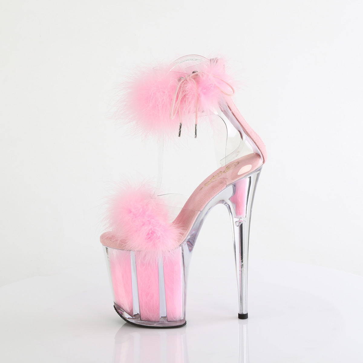 Pleaser FLAMINGO-824f Clr-B. Pelliccia rosa/m