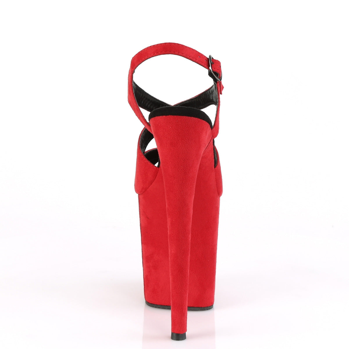 Pleaser Sandali da donna FLAMINGO-831FS RED FAUX SOMEDE / ROSSO SUEGATO FAUX