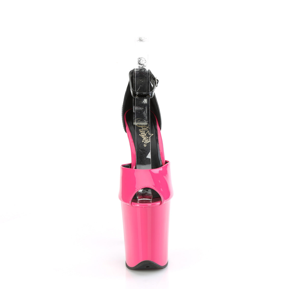 Pleaser FLAMINGO-868 Fuchsia-Blk Pat/Fuchsia-Blk