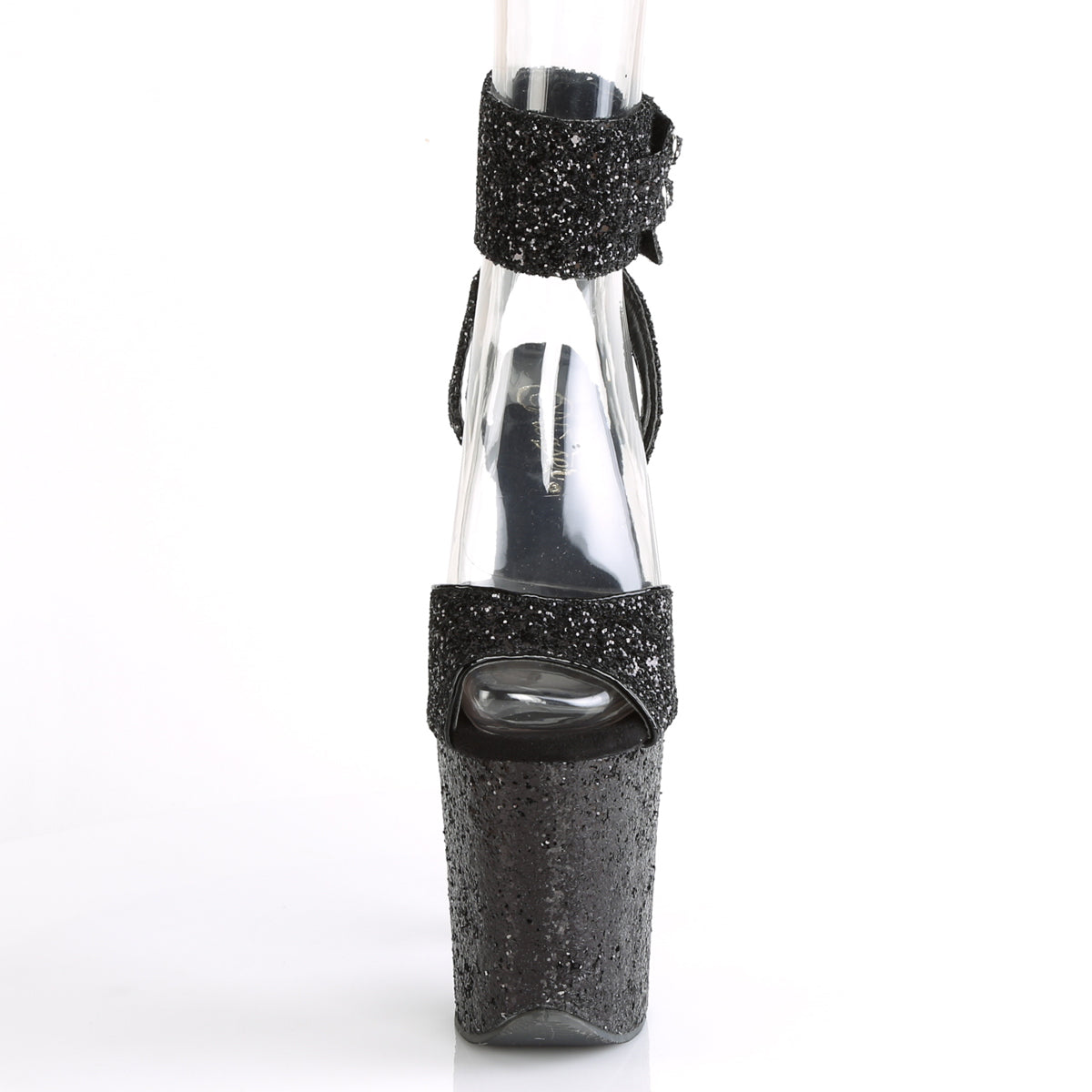 Pleaser Sandali da donna FLAMINGO-891lg Blk Glitter / Blk Glitter