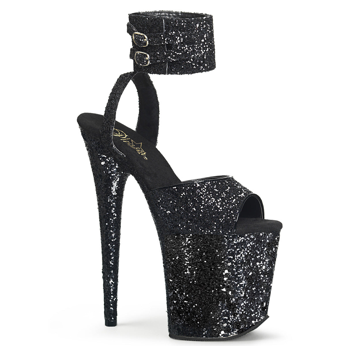Pleaser Sandali da donna FLAMINGO-891lg Blk Glitter / Blk Glitter