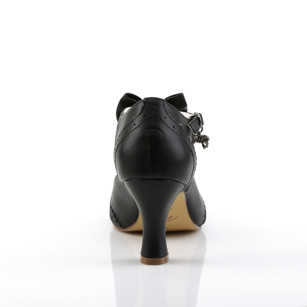 Pin Up Couture Pompe da donna FLAPPER-11 Blk in ecopelle