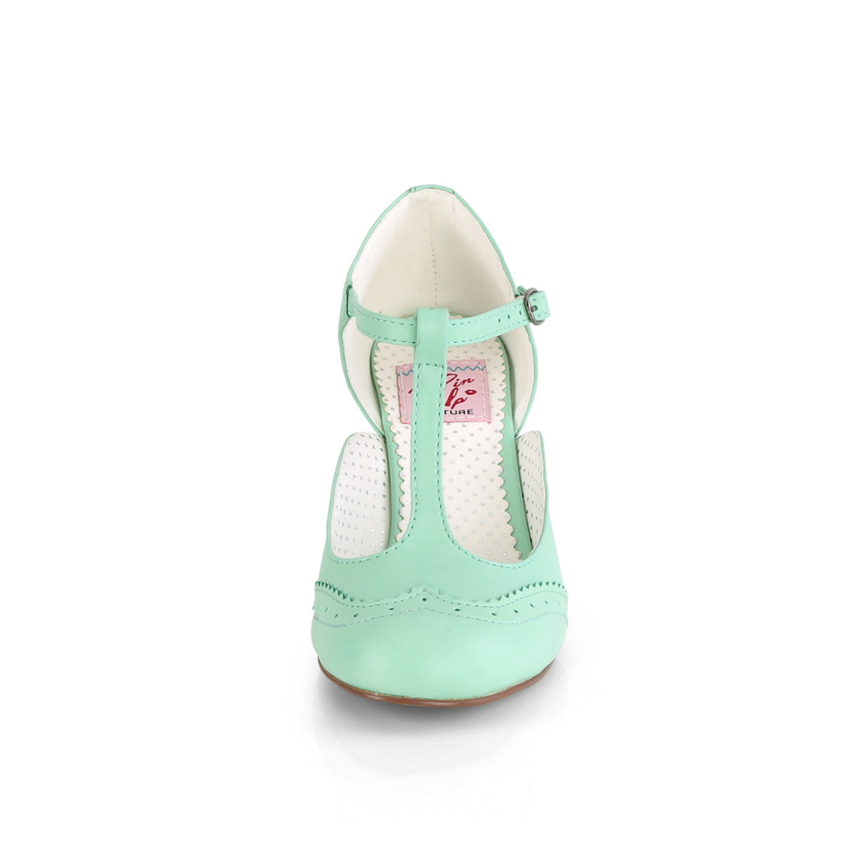 Pin Up Couture Womens Pumps FLAPPER-26 Mint Faux Leather