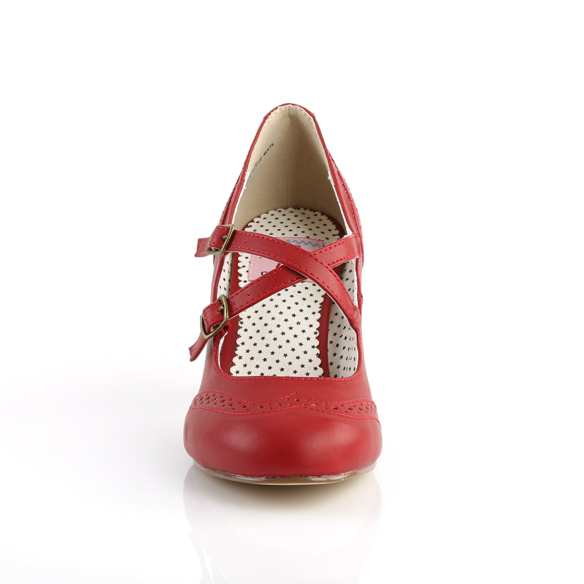 Pin Up Couture Pompe da donna FLAPPER-35 in ecopelle rossa