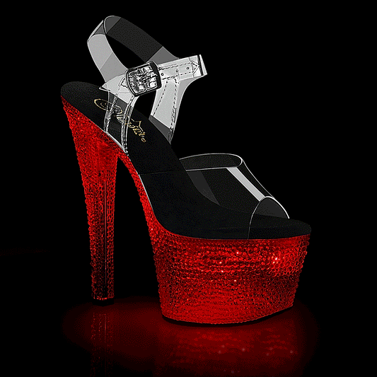 Pleaser Sandali da donna FLASHDANCE-708xtal CLR / CLR