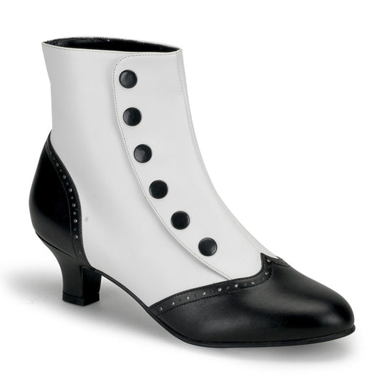 Bordello Stivali da donna FLORA-1023 wht-blk pu