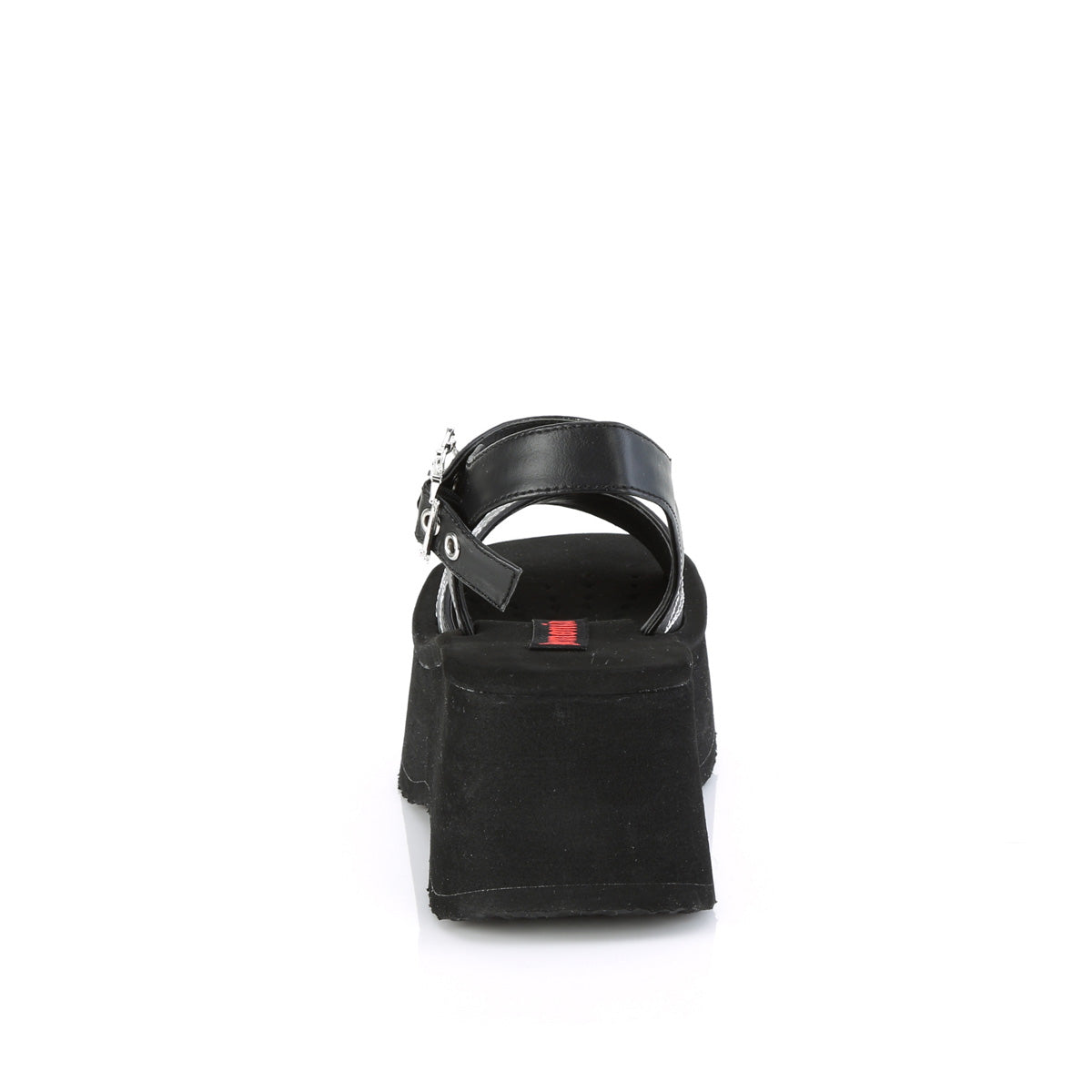 DemoniaCult  Sandali FUNN-10 pelle vegana BLK