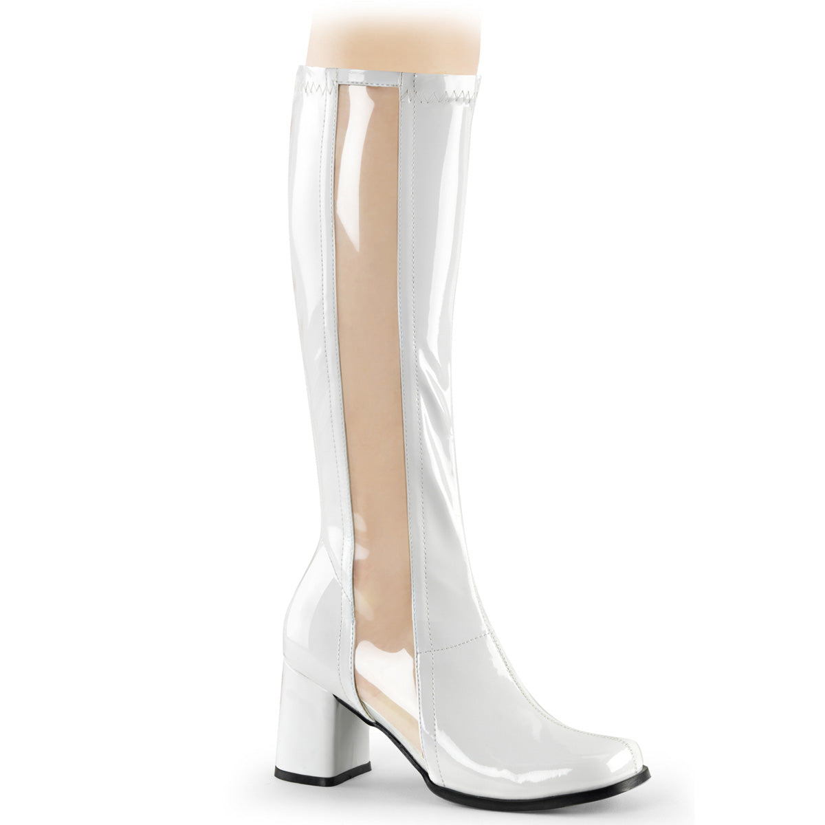 Funtasma Stivali da donna Gogo-303 WHT STR PAT-CLR TPU