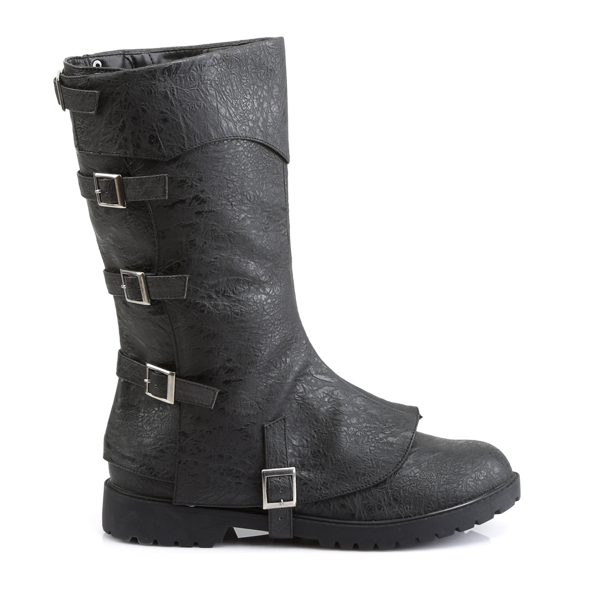 Funtasma Stivali da uomo GOTHAM-105 BLK afflitto Pu