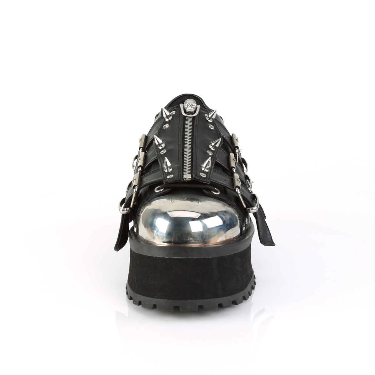 DemoniaCult Stivali da uomo GRAVEDIGGER-03 pelle vegana BLK