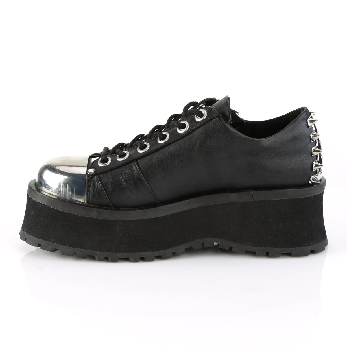 DemoniaCult Stivali da uomo GRAVEDIGGER-04 pelle vegana BLK