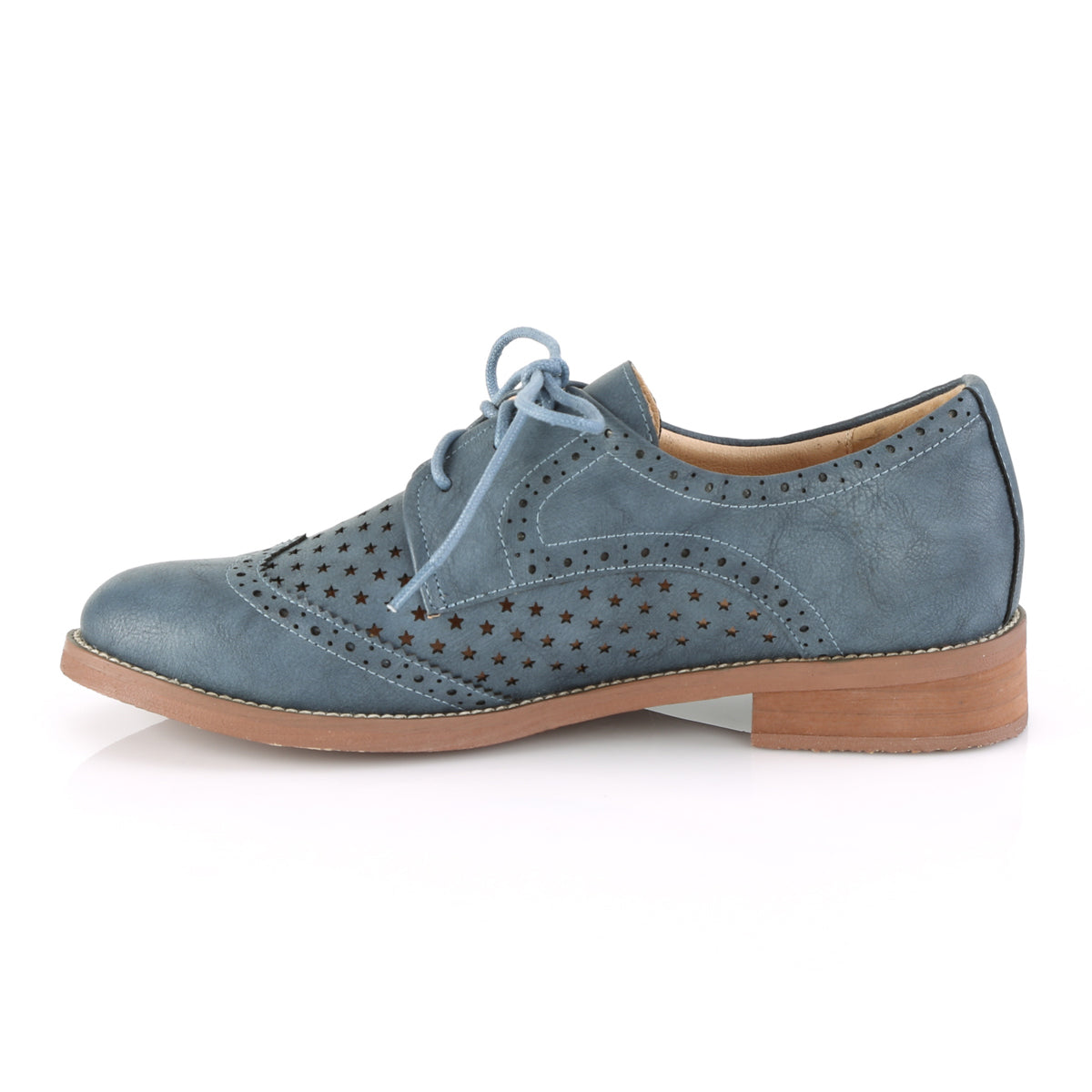 Pin Up Couture Pompe da donna HEPBURN-26 Pietra in ecopelle blu