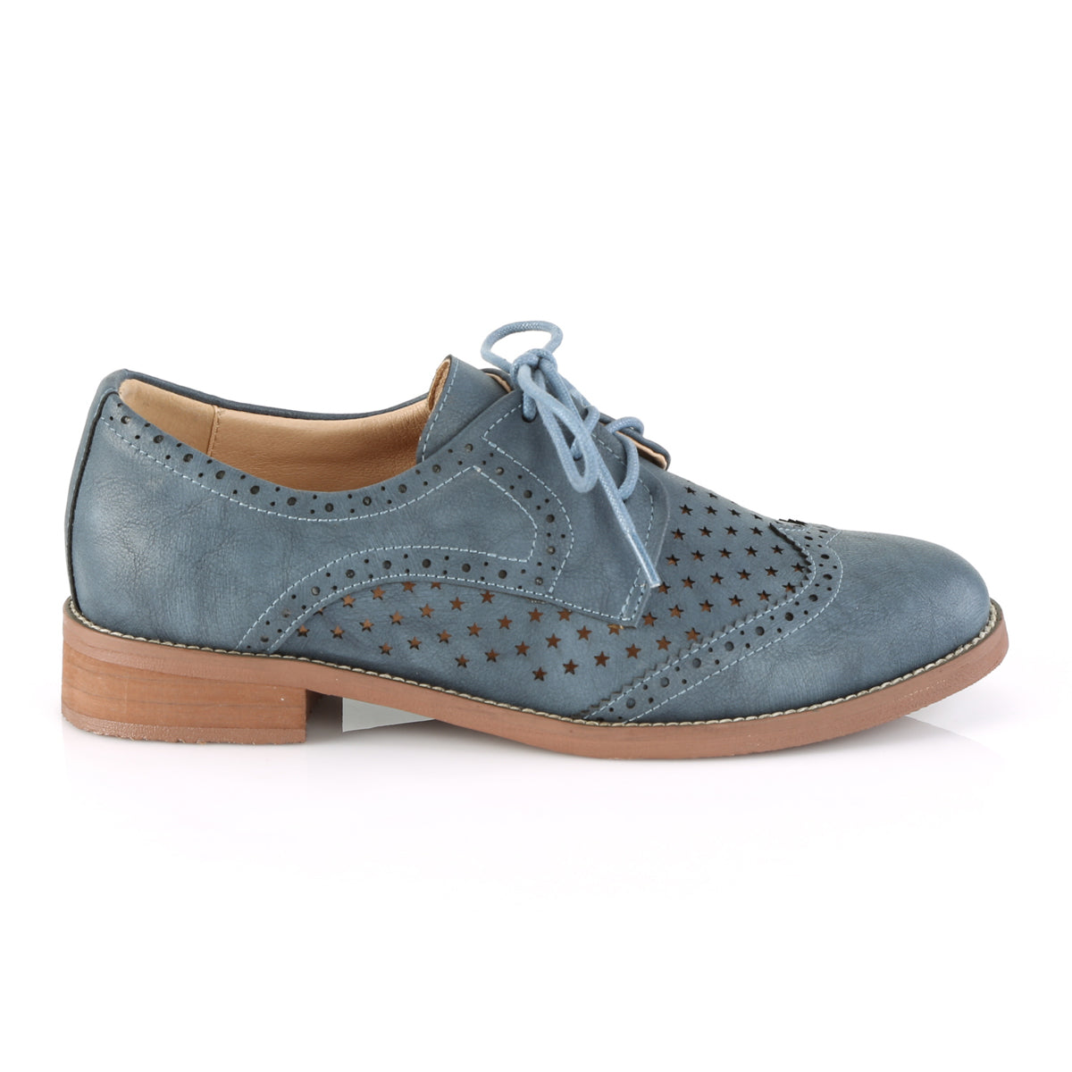 Pin Up Couture Pompe da donna HEPBURN-26 Pietra in ecopelle blu