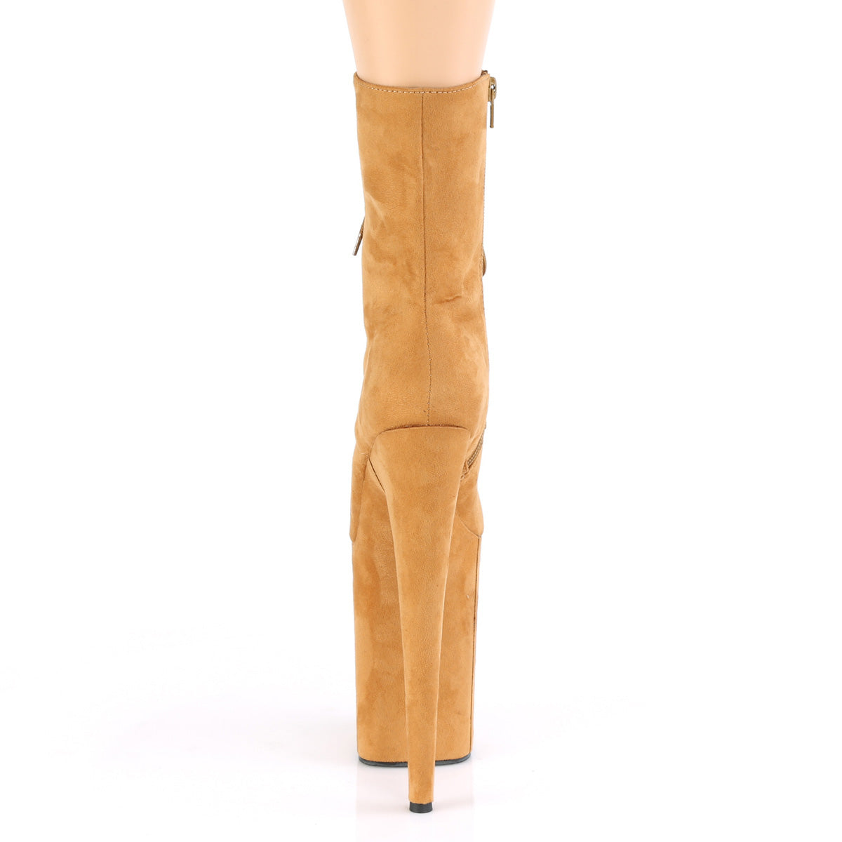 Pleaser Stivaletti da donna INFINITY-1020FS. Camel FAUX SUEGE /Camel FAUX SAMEEDE.