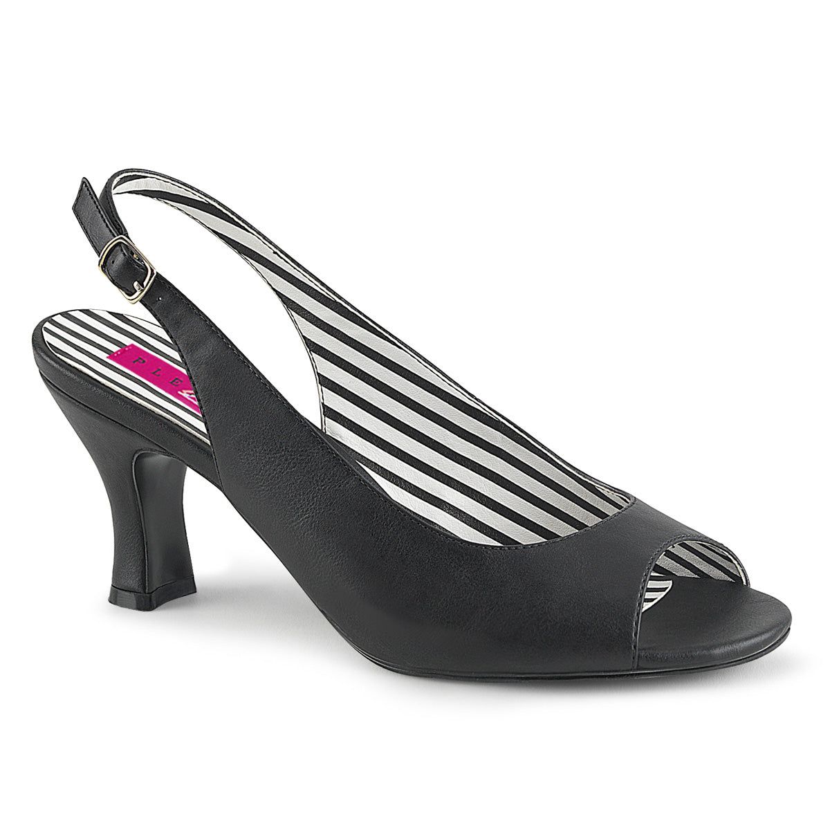 Pleaser Pink Label Pompe da donna JENNA-02 Blk in ecopelle