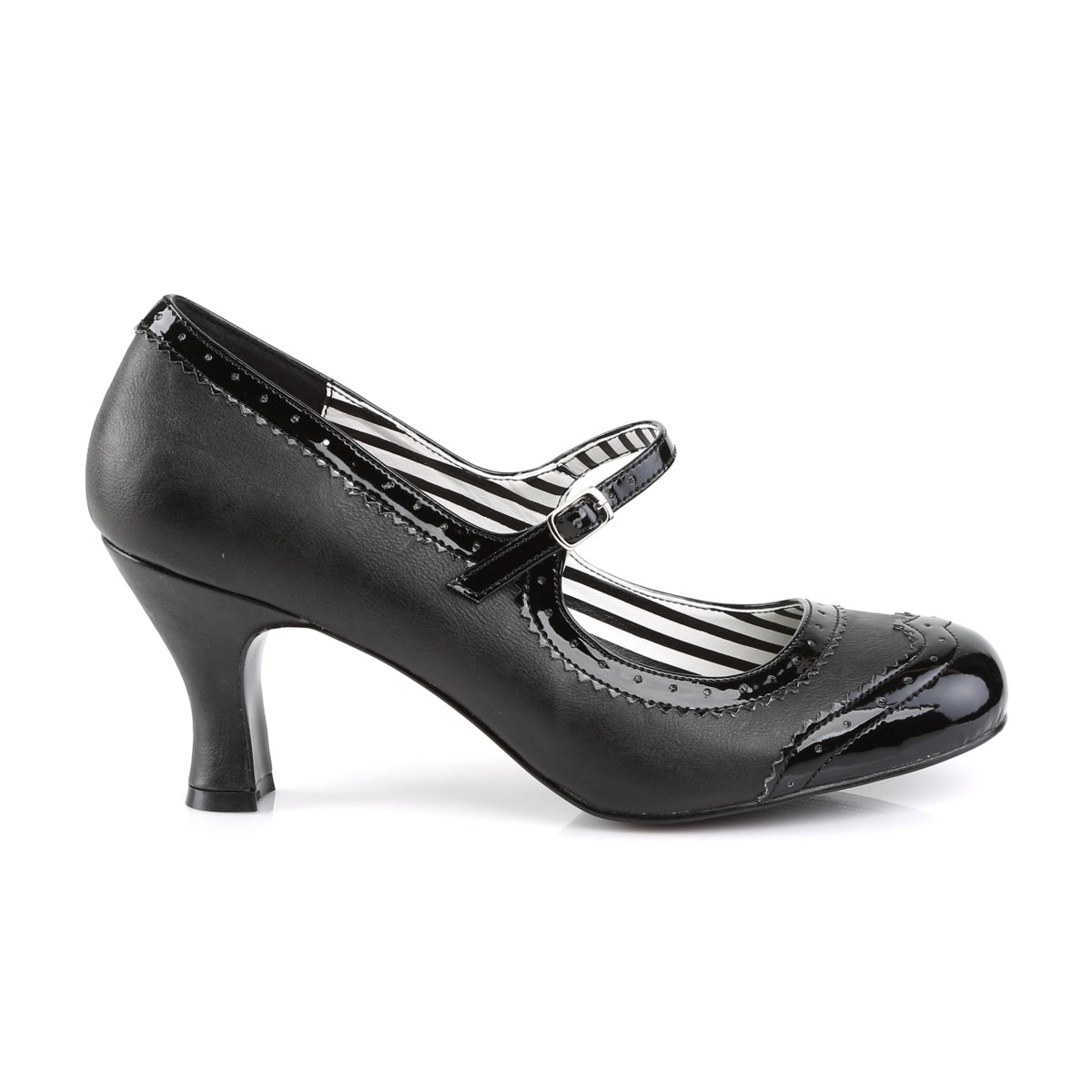 Pleaser Pink Label Pompe da donna JENNA-06 BLK Faux Pelle-PAT