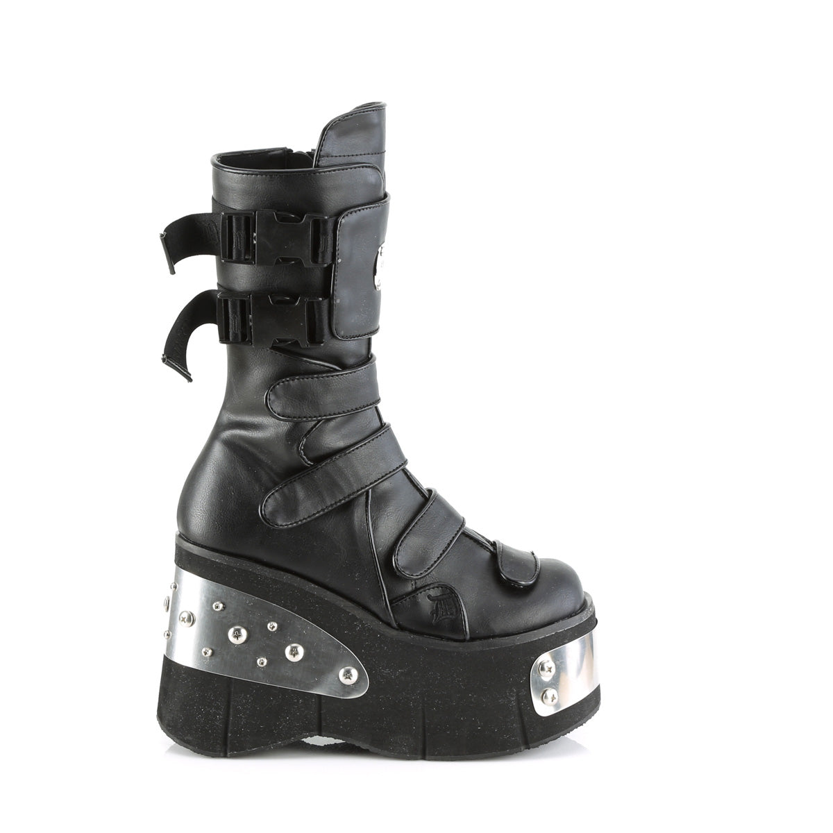 DemoniaCult Boots KERA-108 Blk Vegan Leather
