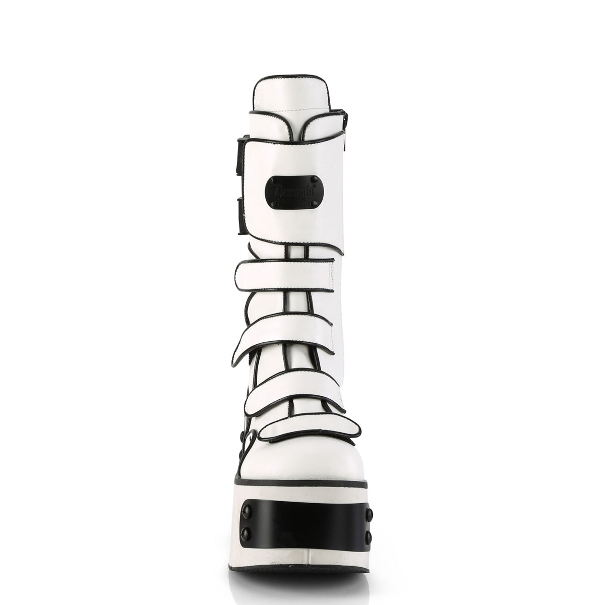 DemoniaCult Stivali KERA-108 pelle vegana WHT