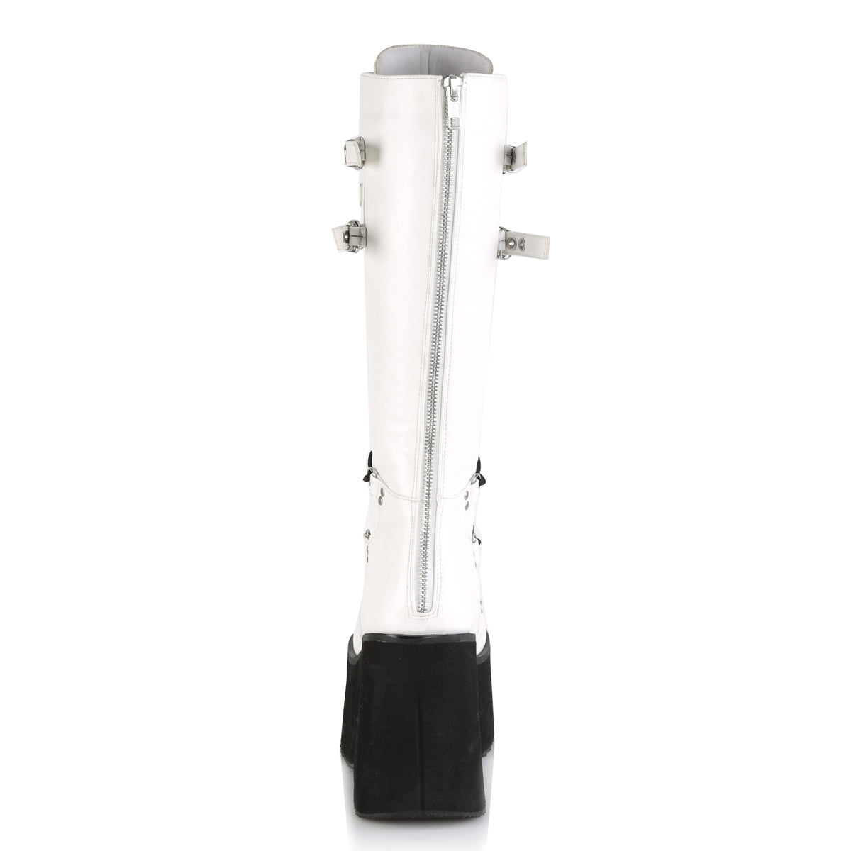 DemoniaCult Stivali da donna KERA-200 pelle vegana WHT