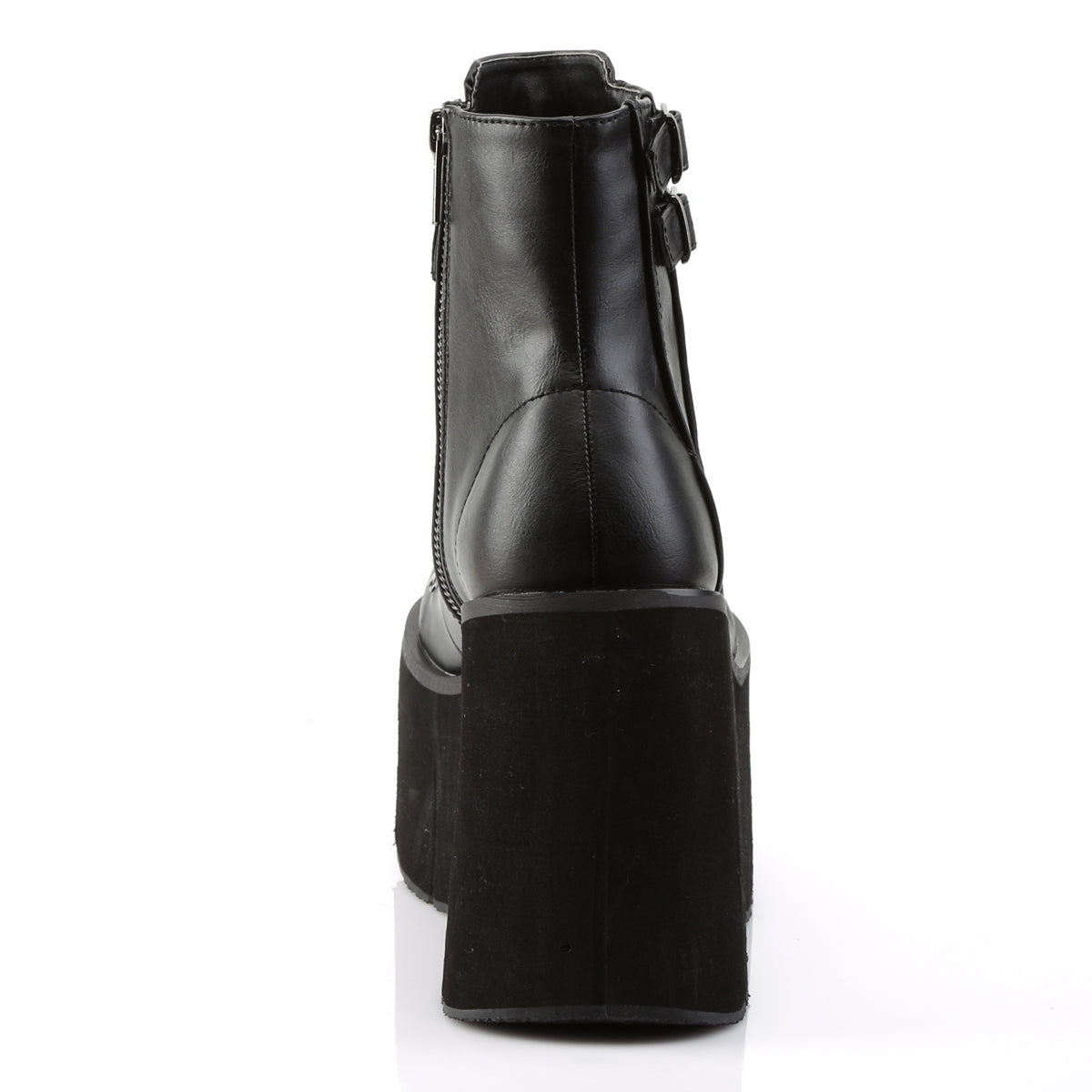 DemoniaCult Stivali alla caviglia femminile KERA-21 pelle vegana BLK