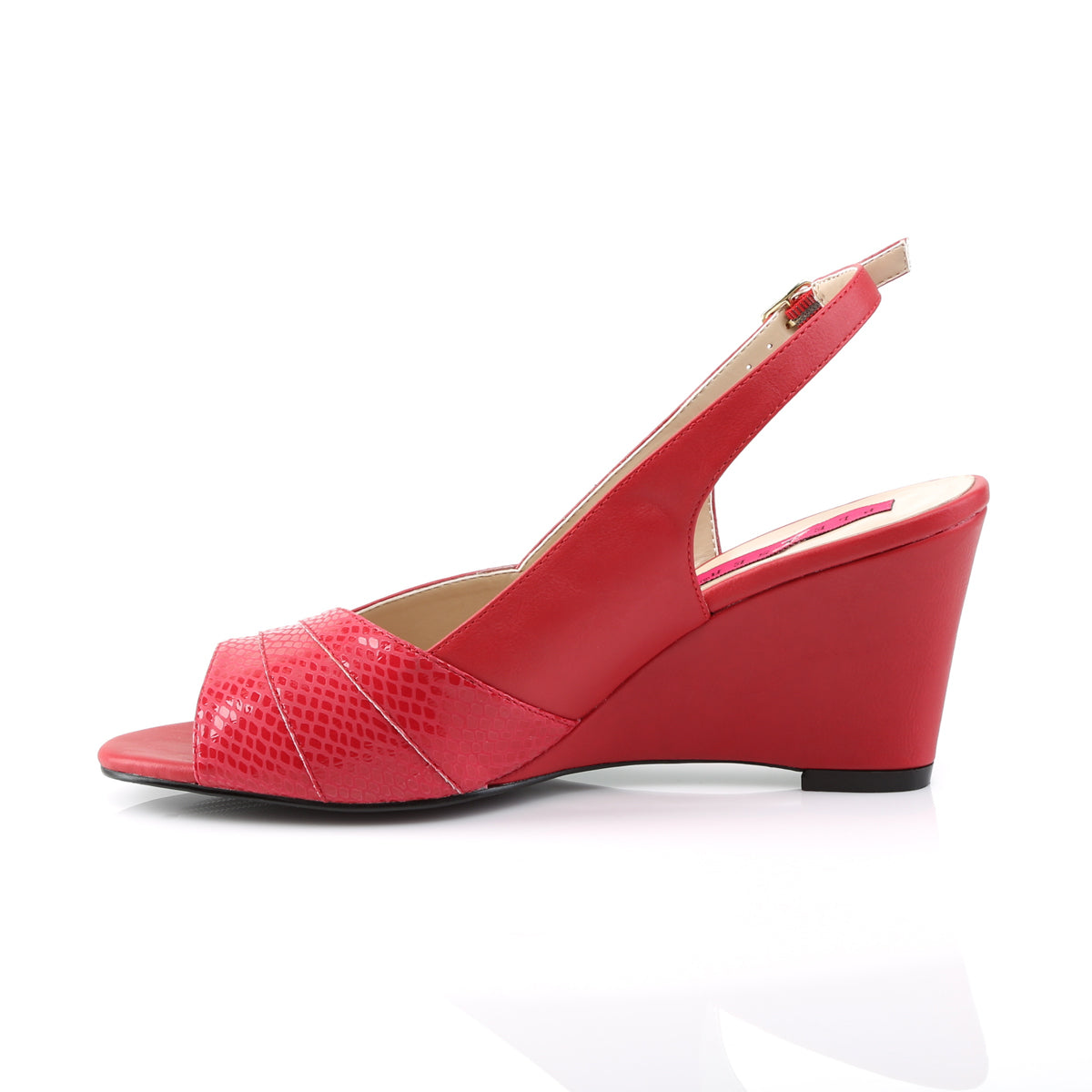 Pleaser Pink Label Pompe da donna KIMBERLY-01sp in ecopelle rossa