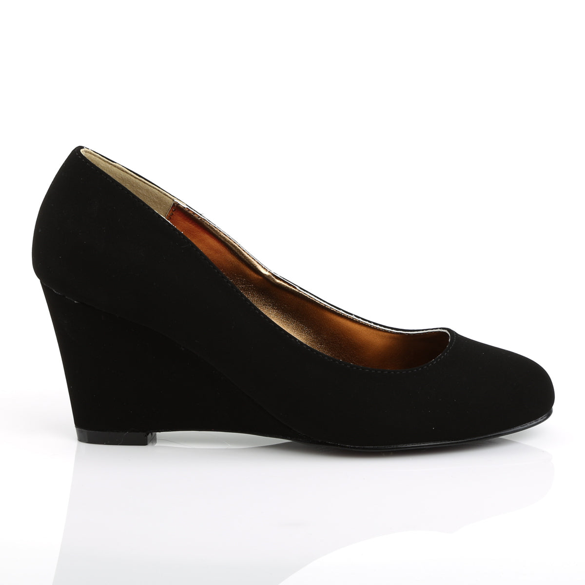 Pleaser Pink Label Pompe da donna KIMBERLY-08 Blk Nubuck Suede