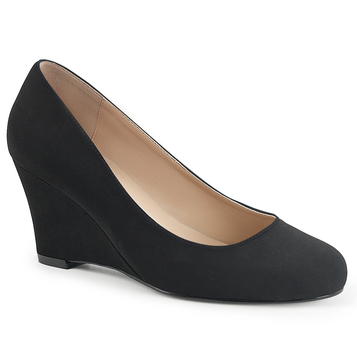 Pleaser Pink Label Pompe da donna KIMBERLY-08 Blk Nubuck Suede