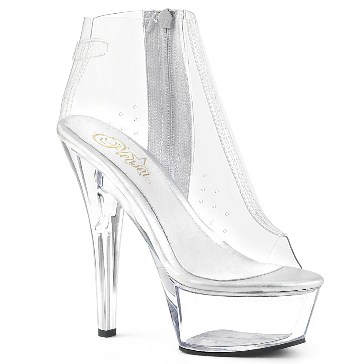 Pleaser Womens Sandals KISS-1023 Clr TPU/Clr