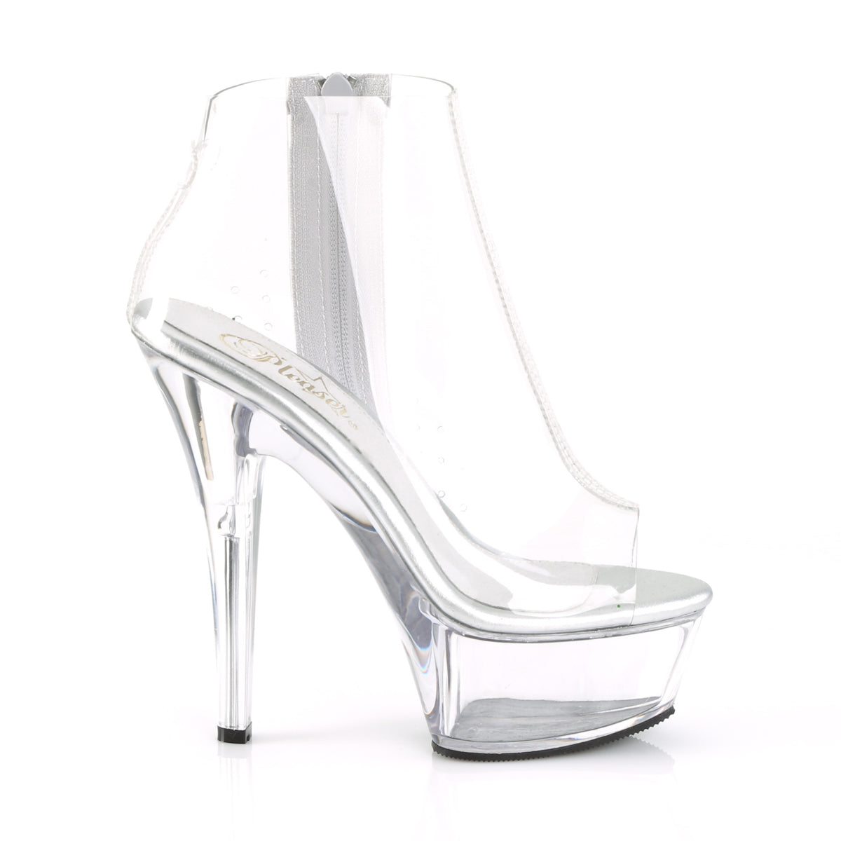 Pleaser Womens Sandals KISS-1023 Clr TPU/Clr