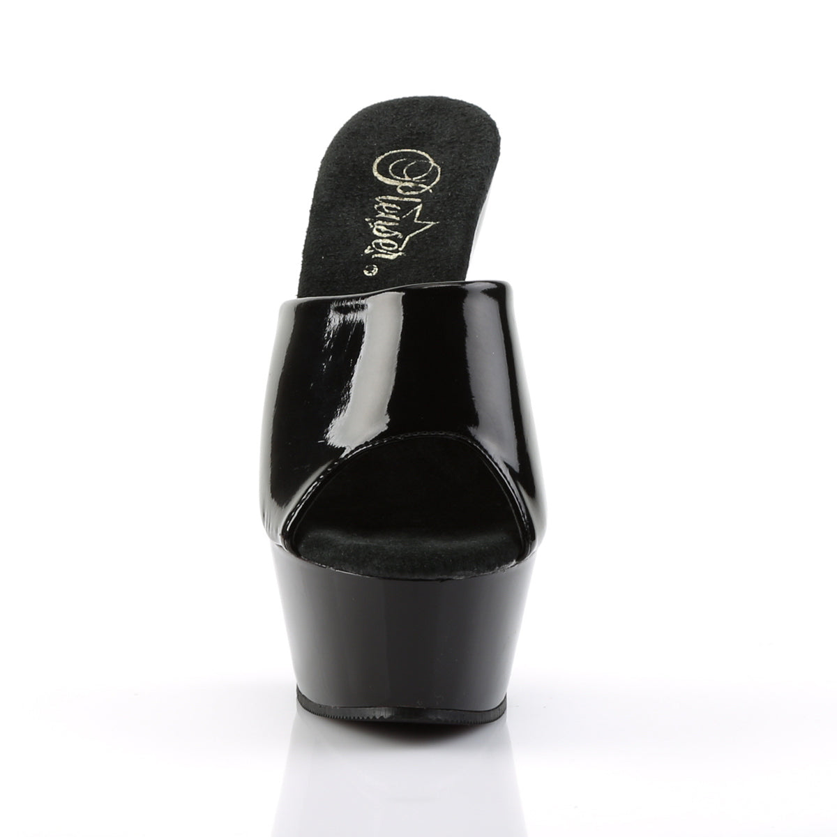 Pleaser Sandali da donna KISS-201 BLK PAT / BLK