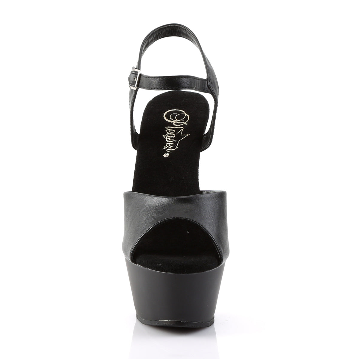 Pleaser Sandali da donna KISS-209 BLK in ecopelle / BLK opaco