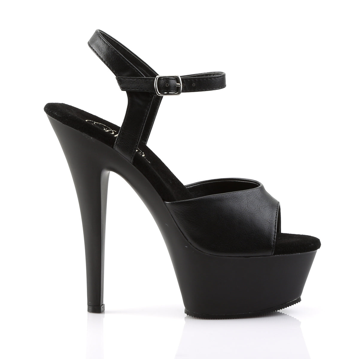 Pleaser Sandali da donna KISS-209 BLK in ecopelle / BLK opaco