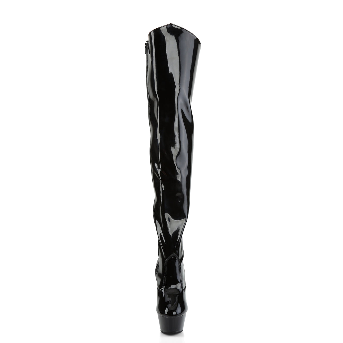 Pleaser Stivali da donna KISS-3010 BLK PAT / BLK