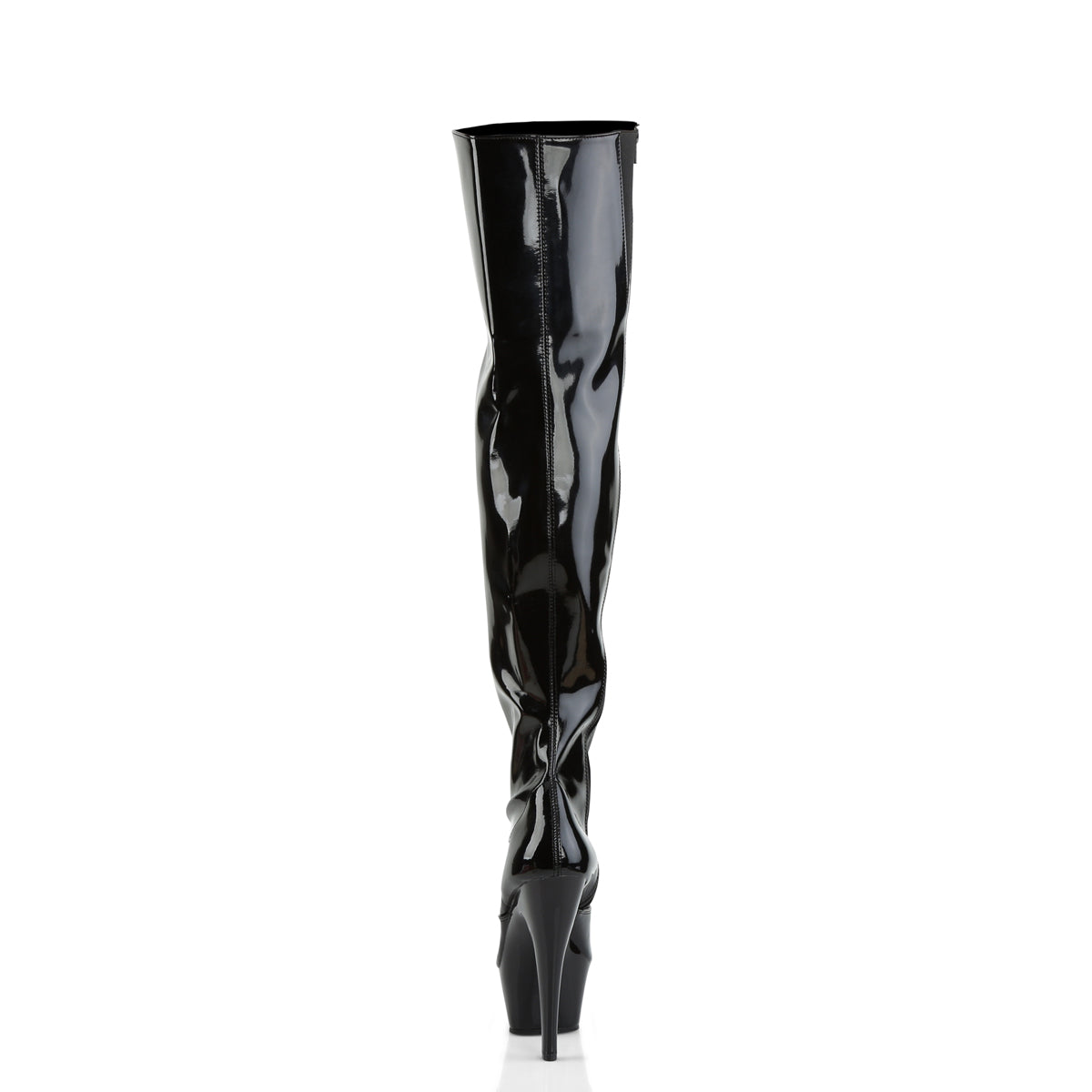Pleaser Stivali da donna KISS-3010 BLK PAT / BLK