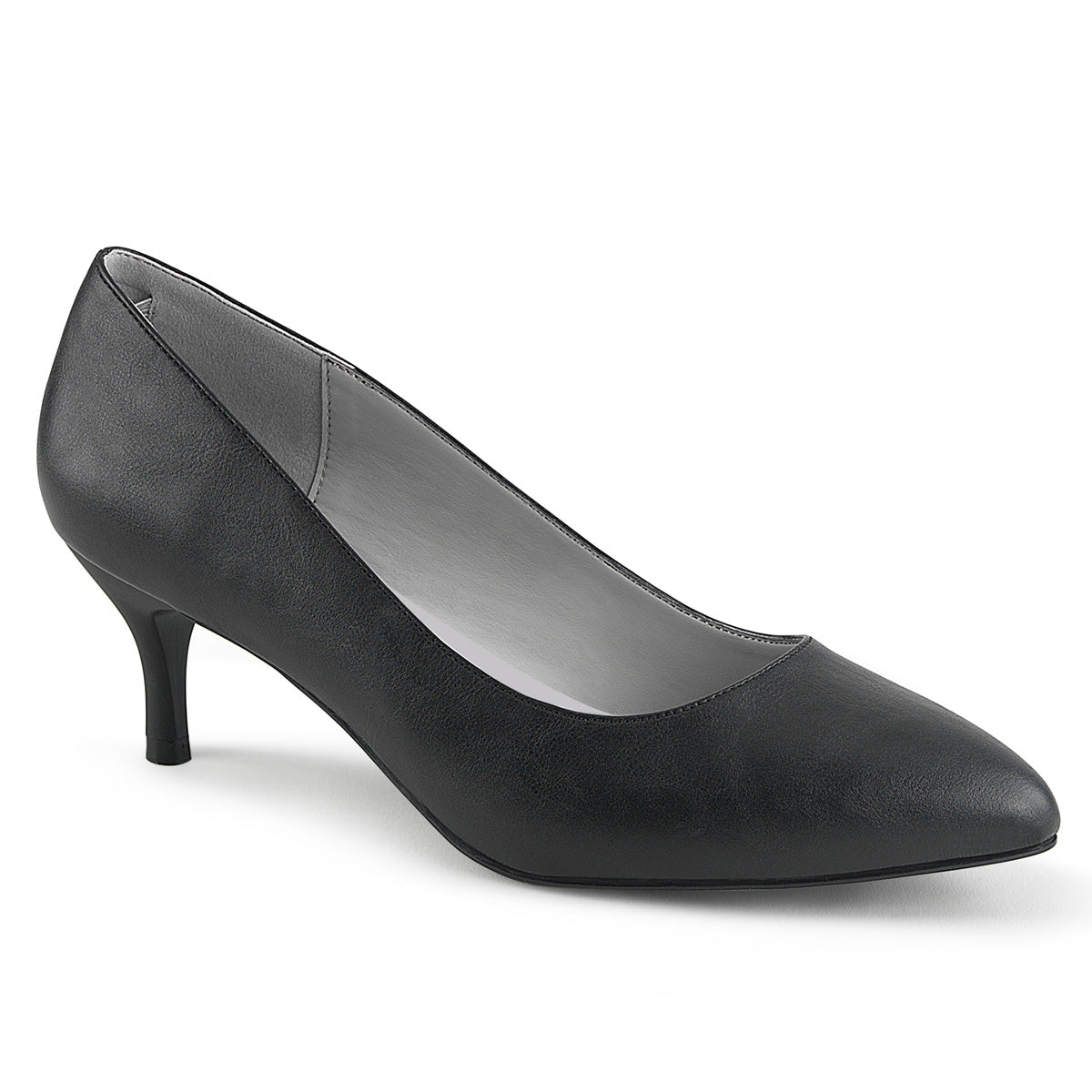 Pleaser Pink Label Pompe da donna Kitten-01 Blk in ecopelle