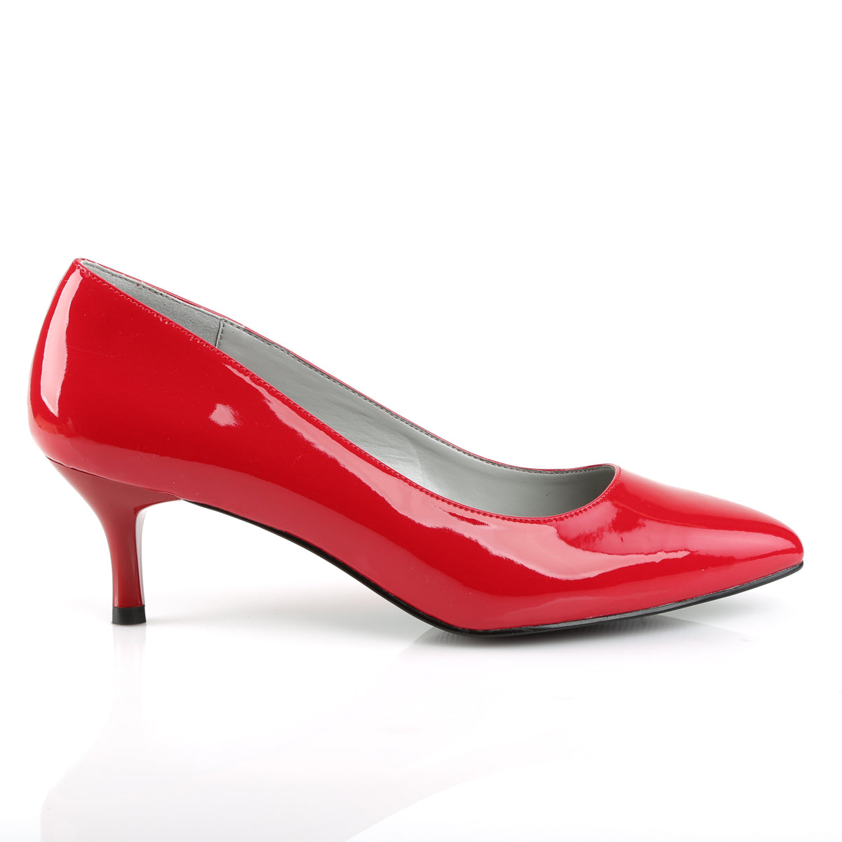 Pleaser Pink Label Pompe da donna Kitten-01 Pat rossa
