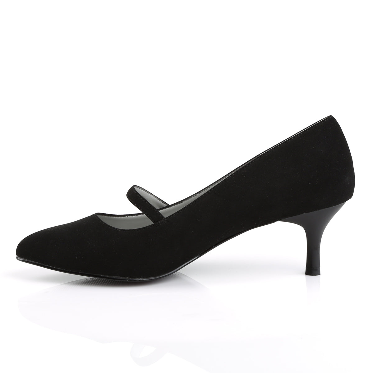 Pleaser Pink Label Pompe da donna Kitten-03 Blk Nubuck.