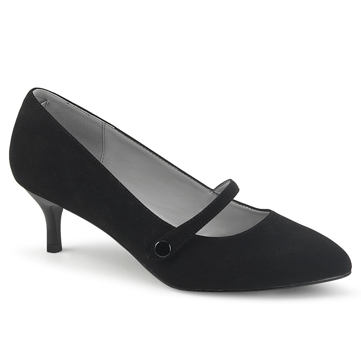 Pleaser Pink Label Pompe da donna Kitten-03 Blk Nubuck.
