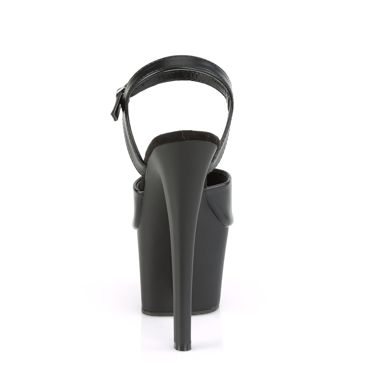 Pleaser Sandali da donna KNUCKS-709 BLK FAUX PELLE / BLK MATTE