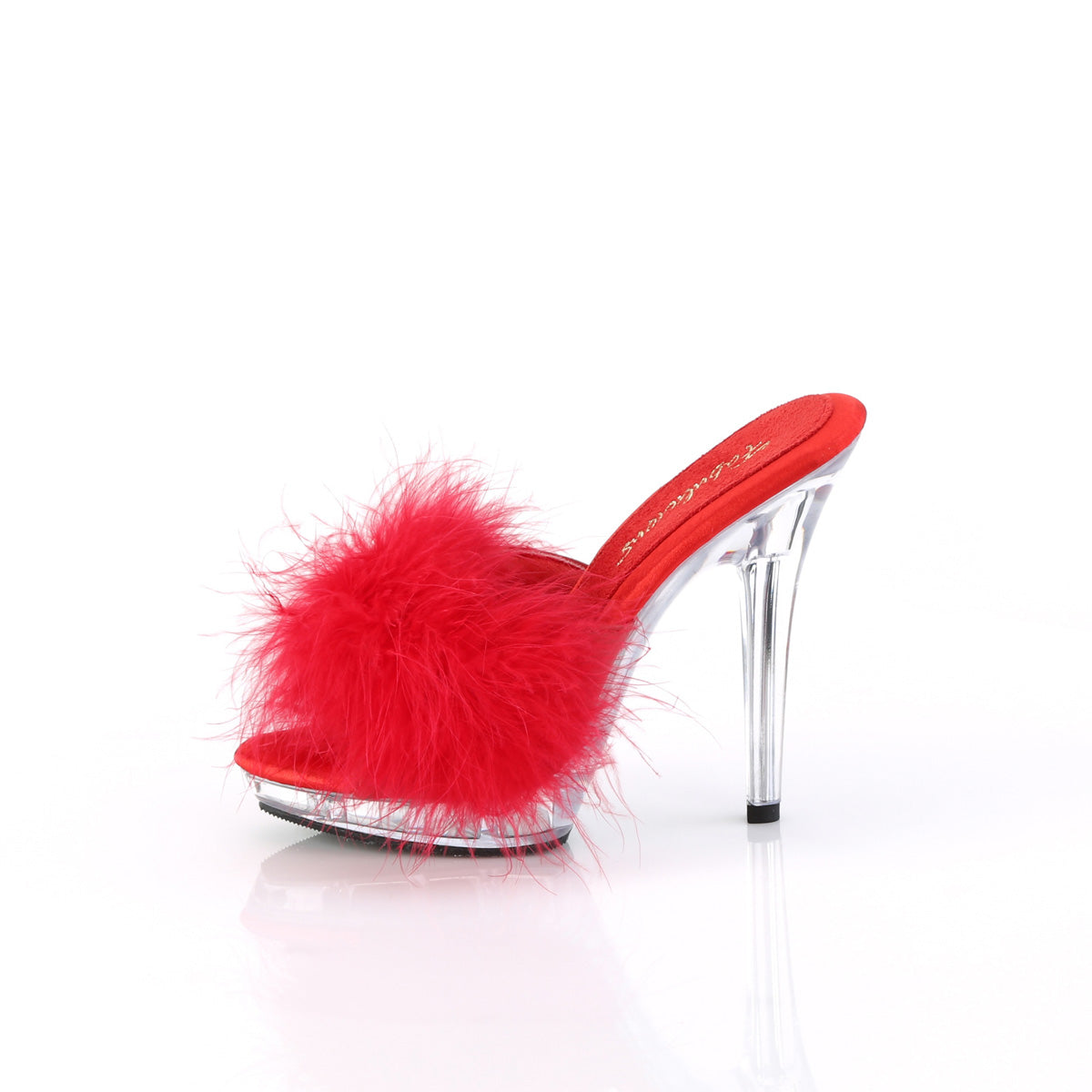 Fabulicious Sandali da donna LIP-101-8 Rosso Satin-Fur / CLR