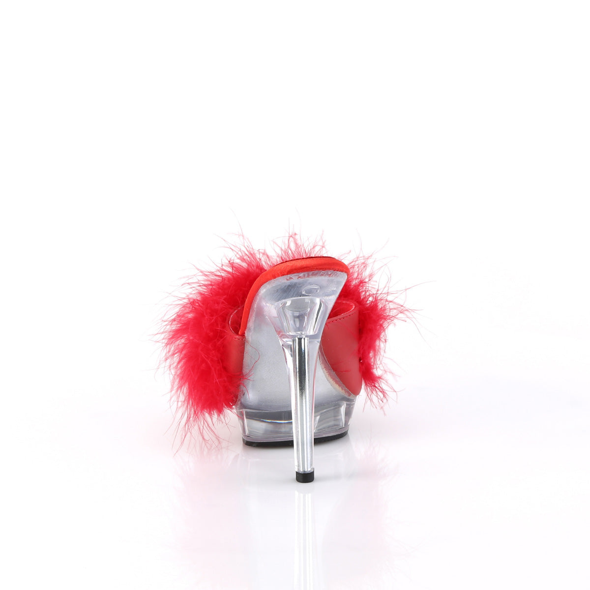 Fabulicious Sandali da donna LIP-101-8 Rosso Satin-Fur / CLR