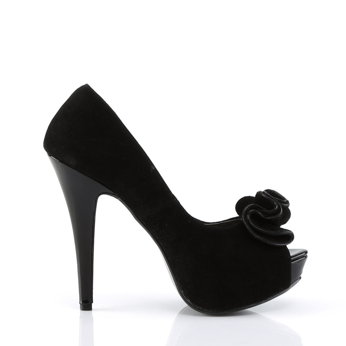 Pin Up Couture Pompe da donna LOLITA-10 BLK Suede PU