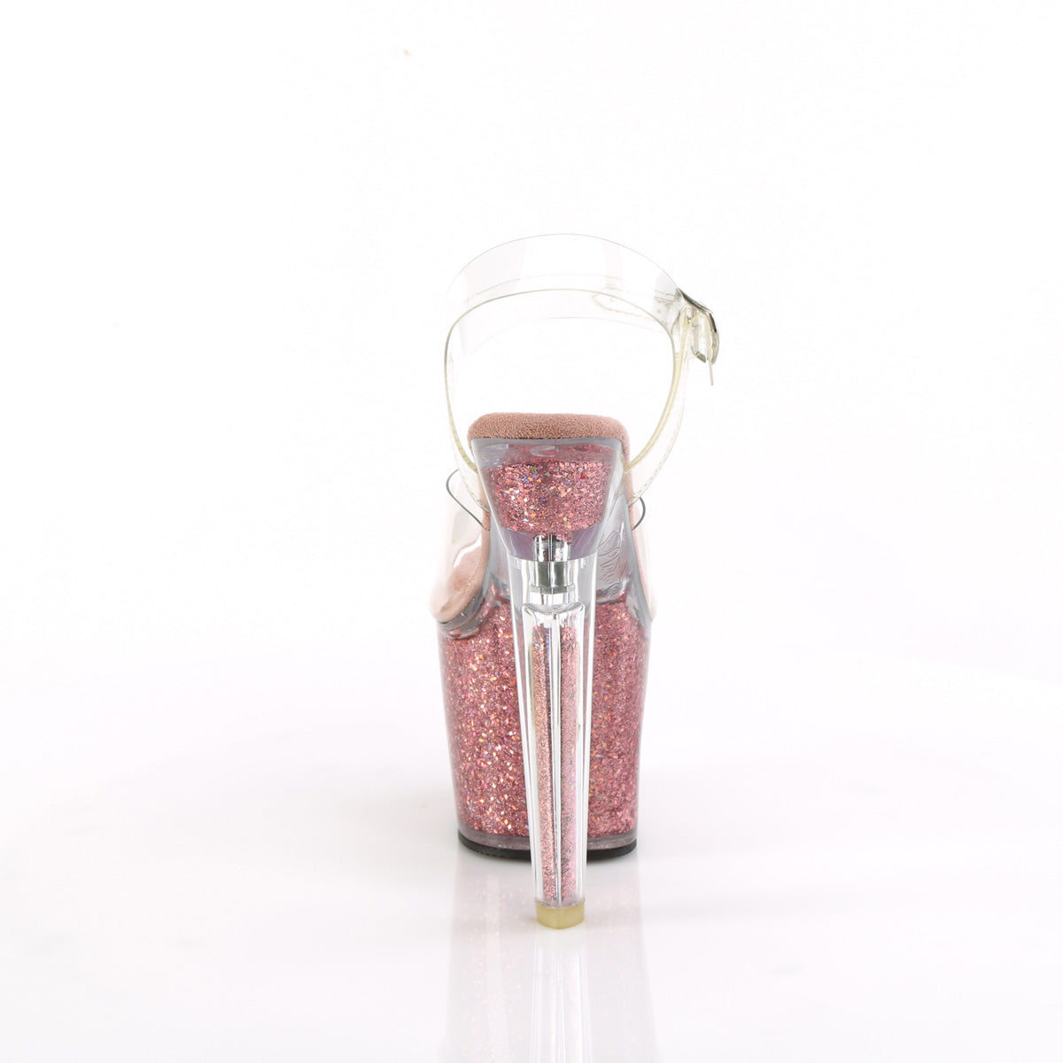 Pleaser LOVESICK-708SG CLR/Pink Multi Iridescent Lights